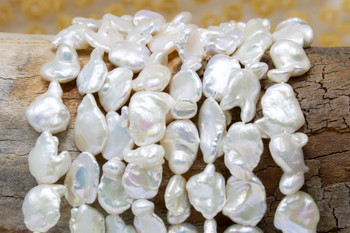 Freshwater Pearls Polished 11-19mm Side Drill Keshi