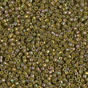 Delicas Size 11 Miyuki Seed Beads -- 133 Olive AB