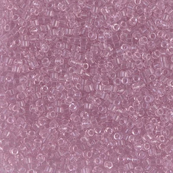 Delicas Size 11 Miyuki Seed Beads -- 1402 Transparent Pale Rose