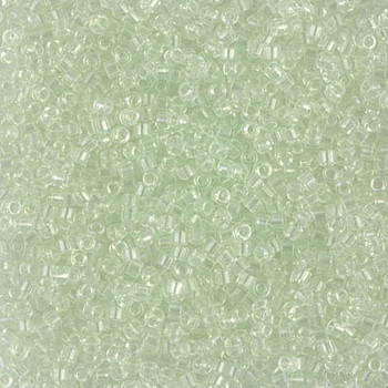 Delicas Size 11 Miyuki Seed Beads -- 1404 Transparent Pale Green Mist