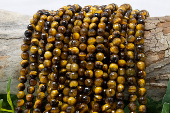 Tiger Eye Grade A Polished 6mm Faceted Round