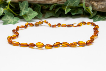 Baltic Amber Honey Cognac 6-11mm Graduated Oval - 17.5" Strand