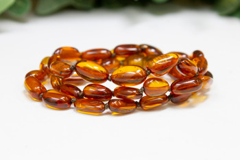 Baltic Amber Honey Cognac 6-11mm Graduated Oval - 17.5" Strand