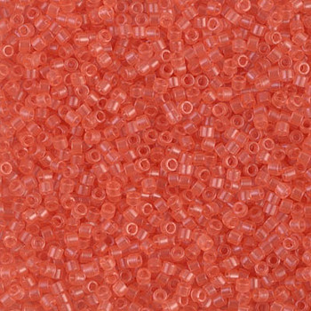 Delicas Size 11 Miyuki Seed Beads -- 1412 Transparent Salmon