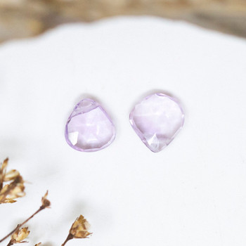 Light Amethyst Polished 7mm Faceted Briolette