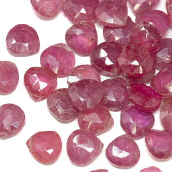 Pink Tourmaline Polished 7mm Faceted Briolette