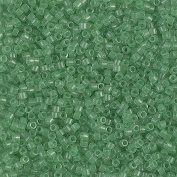 Delicas Size 11 Miyuki Seed Beads -- 1414 Transparent Mint