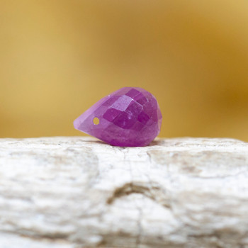 Pink Star Sapphire Polished 5x9mm Faceted Tear Drop