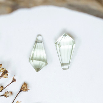 Green Amethyst Polished 6x12-13mm Fancy Cut