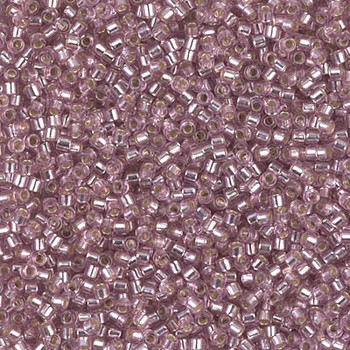 Delicas Size 11 Miyuki Seed Beads -- 1434 Pale Rose / Silver Lined