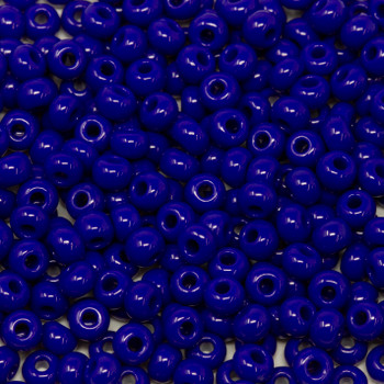 Size 6 Czech Seed Beads -- 122 Royal Blue