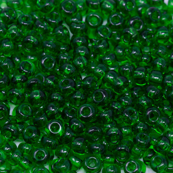 Size 6 Czech Seed Beads -- 136 Kelly Green