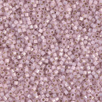 Delicas Size 11 Miyuki Seed Beads -- 1457 Pale Rose Opal / Silver Lined