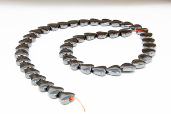 Hematite Polished 10mm Puffy Heart