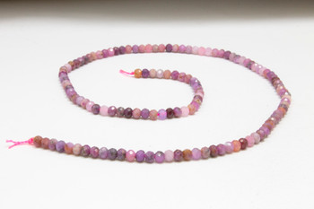 Ruby Polished 2.5x4mm Faceted Rondelle