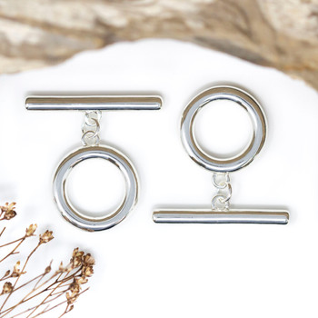 Silver Plated 20mm Toggle