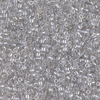 Delicas Size 11 Miyuki Seed Beads -- 1477 Transparent Pale Taupe Luster