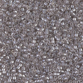 Delicas Size 11 Miyuki Seed Beads -- 1485 Transparent Light Taupe Luster