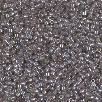 Delicas Size 11 Miyuki Seed Beads -- 1486 Transparent Taupe Luster