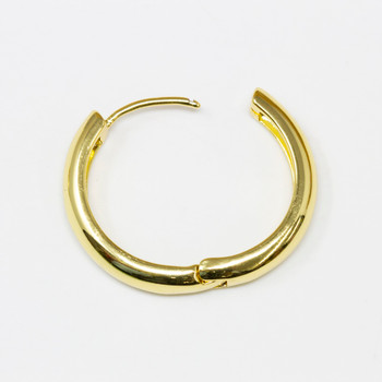 18K Gold Plated 23-24x5mm Huggie Hoop Earrings - 1 Pair