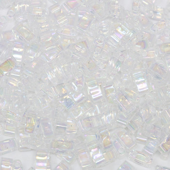 1/2 Cut 5mm Tila Beads -- 250 Crystal AB