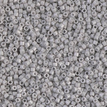 Delicas Size 11 Miyuki Seed Beads -- 1498 Opaque Light Smoke