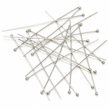Stainless Steel 39m Long 24 Gauge Ball End Head Pins - 20 Pieces