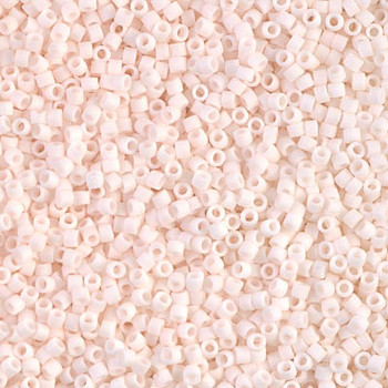 Delicas Size 11 Miyuki Seed Beads -- 1510 Opaque Bisque White Matte