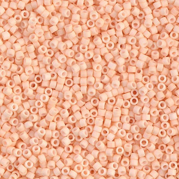 Delicas Size 11 Miyuki Seed Beads -- 1512 Opaque Light Peach Matte