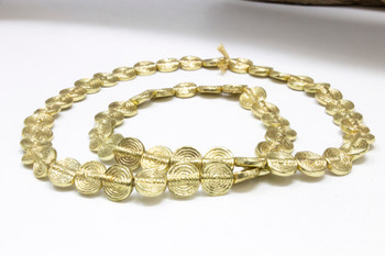 Gold Plated Brass 11mm Spiral Coin