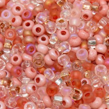 Size 8 Czech Seed Beads -- 1109 Rose Garden