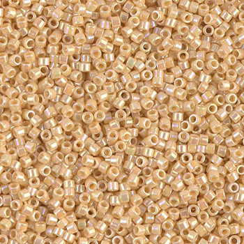 Delicas Size 11 Miyuki Seed Beads -- 1571 Opaque Pearl AB