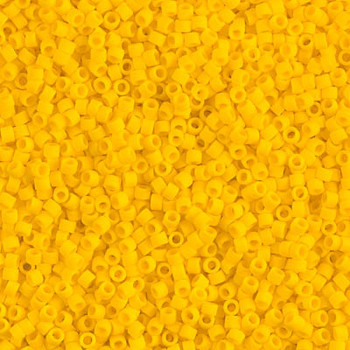 Delicas Size 11 Miyuki Seed Beads -- 1582 Opaque Canary Matte