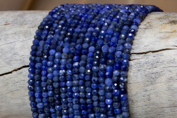 Sodalite Polished 3x4mm Faceted Rondelle