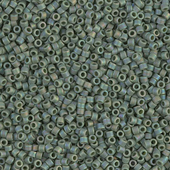 Delicas Size 11 Miyuki Seed Beads -- 1594 Opaque Avocado AB Matte