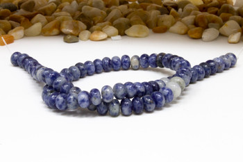 Blue Spot Jasper Polished 5x8mm Rondelle