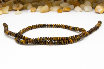 Tiger Eye Polished 2x4mm Rondelle