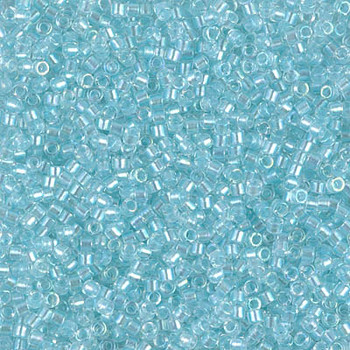 Delicas Size 11 Miyuki Seed Beads -- 1672 Glacier Blue AB / Pearl Lined