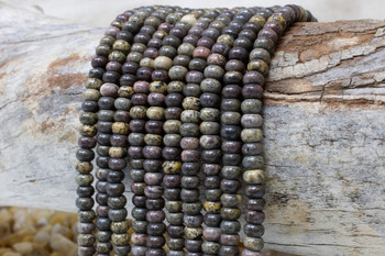 Coffee Bean Jasper Polished 4x6mm Rondelle