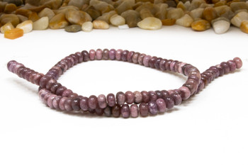 Lepidolite Polished 4x6mm Rondel