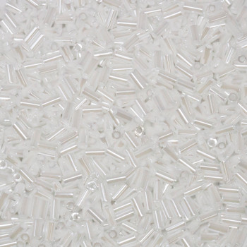 Miyuki 3mm Bugle Beads -- 420 White Pearl