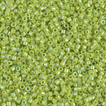 Delicas Size 11 Miyuki Seed Beads -- 169 Opaque Chartreuse AB