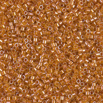 Delicas Size 11 Miyuki Seed Beads -- 1702 Marigold / Copper Pearl Lined