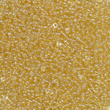 Size 11 Czech Seed Beads -- 482 Light Topaz Luster