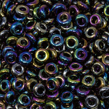 Size 6 Toho Demi Round Seed Beads -- Metallic Rainbow Iris