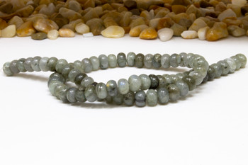 Labradorite Polished 5x8mm Rondelle