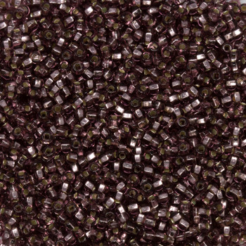 Size 11 Czech Seed Beads -- 38 Light Amethyst / Silver Lined