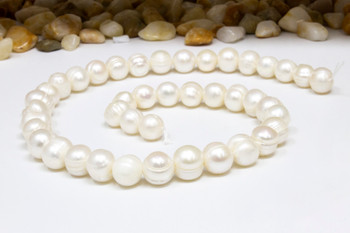 Freshwater Pearls Polished White 9-10mm Potato