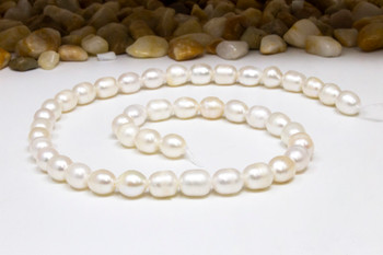 Freshwater Pearls A Grade Polished White 7-8mm Rice