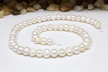 Freshwater Pearls Polished White 6-7mm Potato